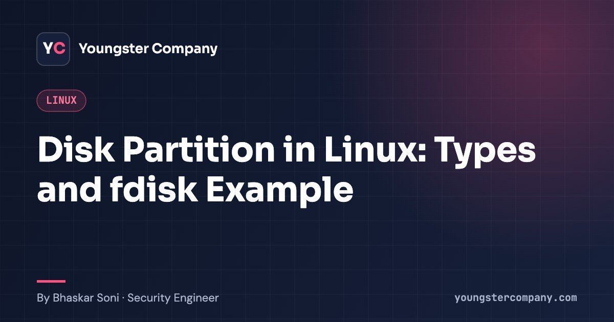 disk partition in Linux