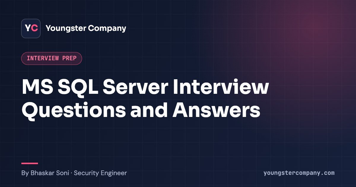 SQL Server interview questions
