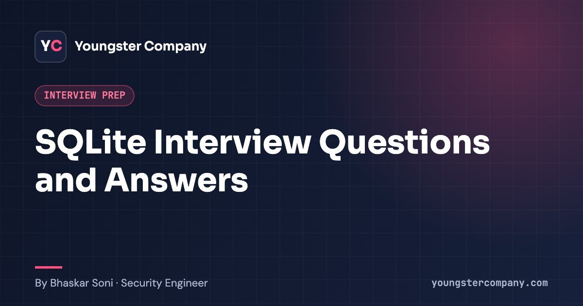 SQLite interview questions and answers