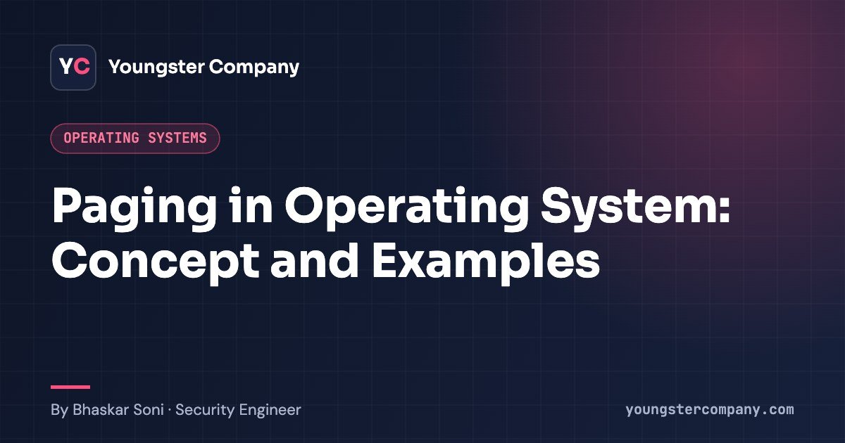 Read more about the article Paging in Operating System: Pages, Frames, Page Tables and Replacement
