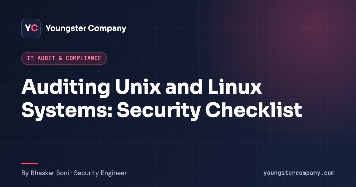 Read more about the article Auditing Unix and Linux Operating Systems