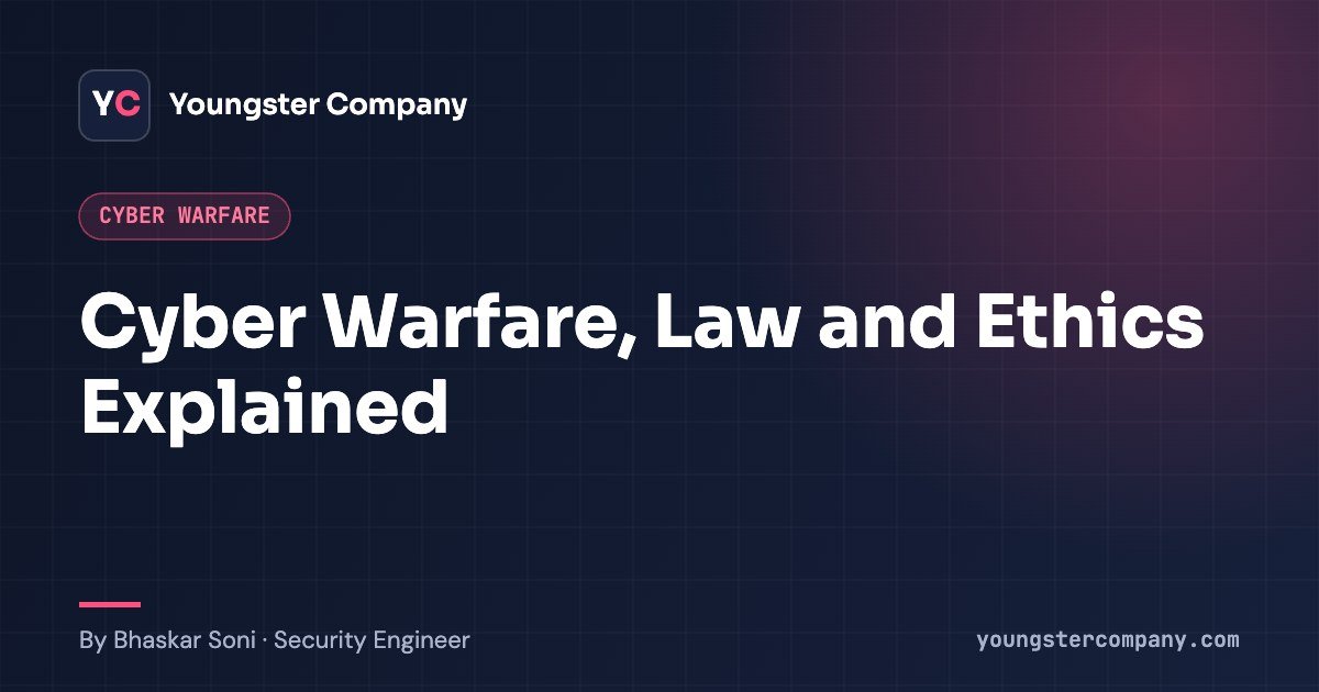 Read more about the article Cyberwarfare, Law, and Ethics