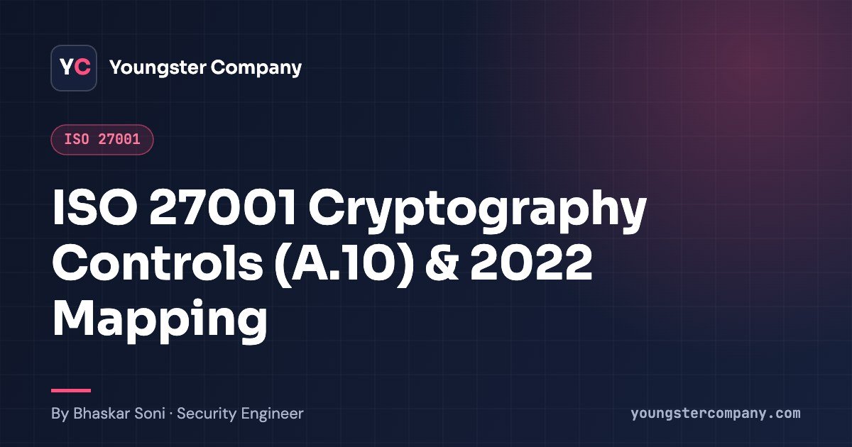 Read more about the article Cryptography in ISO 27001 Guide (ISO 27001:2013 A.10 → 2022 Mapping)